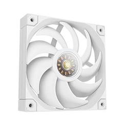 DeepCool FT12 WH, 120mm FDB Fan, 3-Phase 10-pole 12-slot Motor, PWM, Transparent Center Window, Subtle White LED underglow, Whi