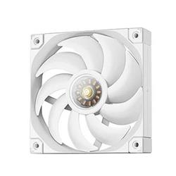 DeepCool FT12 WH, 120mm FDB Fan, 3-Phase 10-pole 12-slot Motor, PWM, Transparent Center Window, Subtle White LED underglow, Whi