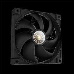 DeepCool FT14, 140mm FDB Fan, 3-Phase 10-pole 12-slot Motor, PWM, Transparent Center Window, Subtle White LED underglow, Black