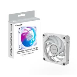 GIGABYTE AORUS EZ CHAIN FAN 120 ICE, 120mm Hydro Dynamic Bearing ARGB Computer Case Fan