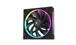 DeepCool FL12, Ventilateur ARGB Gen 2 hautes performances 120 mm, Noir, Chaîne en guirlande PWM, Lot de 1