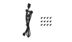DeepCool FL12 3IN1, Ventilateurs ARGB Gen 2 hautes performances 120 mm, Noir, Chaîne en guirlande PWM, Lot de 3