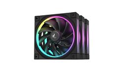 DeepCool FL12 3IN1, Ventilateurs ARGB Gen 2 hautes performances 120 mm, Noir, Chaîne en guirlande PWM, Lot de 3