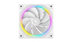 DeepCool FL12R WH, Ventilateur ARGB Gen 2 haute performance 120 mm, Blanc, Inversé, Chaîne en guirlande PWM, Lot de 1