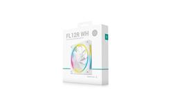 DeepCool FL12R WH, Ventilateur ARGB Gen 2 haute performance 120 mm, Blanc, Inversé, Chaîne en guirlande PWM, Lot de 1