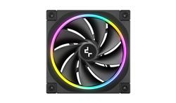 DeepCool FL12R 3IN1, 120mm High-Performance ARGB Gen 2 Fans, Black, Reverse, PWM Daisy Chain, 3 Pack