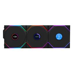 Lian-Li Fan 12RTLLCD1W3B FDB fan Black