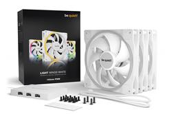 be quiet! LIGHT WINGS 140mm White PWM Triple-Pack , Case fan