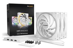 be quiet! LIGHT WINGS 140mm White PWM high-speed Triple-Pack  , Case(Open Box)