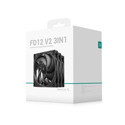 DeepCool FD12 V2 3IN1 120 mm Ventilateur Paquet de 3 Noir(Open Box)