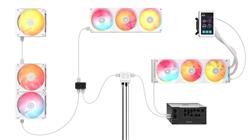 CORSAIR LX360-R RGB 360mm Reverse Case Fan 3-Pack White