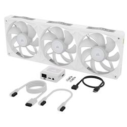 CORSAIR RX360 II Unified RGB 360 mm Kit d'extension Paquet de 3 Blanc