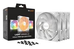 be quiet! Light Wings LX 120mm Ventilateur PWM ARVB Haute Vitesse, Blanc, Paquet de 3