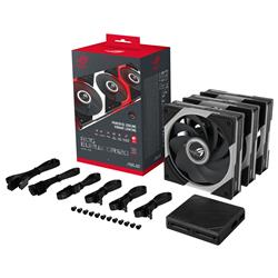 ASUS ROG Eurux GR120 ARGB 120mm Reverse Case Fan 3-Pack Black