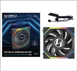LIAN LI UNI FAN SL WIRELESS RGB LCD Couleur Noire Pack Unique 12cm Fan Pack sans Contrôleur