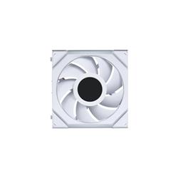 LIAN LI UNI FAN SL WIRELESS RGB LCD Reverse White Color Single Pack 12cm Fan Pack without Controller (Reverse Blade )