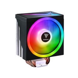 Gamdias BOREAS M1 CPU air cooler 120mm fan, 5V 3-pin RGB sync, PWM, Thick Aluminum Base Plate, 6 Copper Heat-Pipes. Focused air