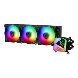 MSI MAG Core Liquid C360 AIO Liquid CPU Cooler, 360mm Radiator, Dual 120mm PWN Fans, ARGB lighting controlled by software s