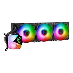 MSI MAG Core Liquid C360 AIO Liquid CPU Cooler, 360mm Radiator, Dual 120mm PWN Fans, ARGB lighting controlled by software s