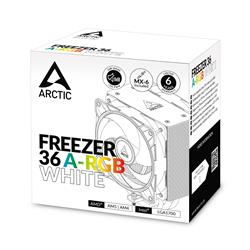 Arctic Freezer 36 A-RGB S1700 AM5 Direct touch dual 12CM Pressure optimized fan, White