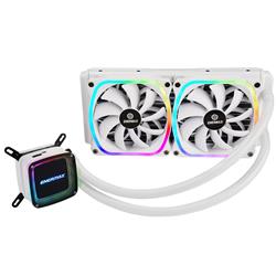 Ventilateur ENERMAX AQUAFUSION 240 SquA RGB Refroidisseur liquide pour processeur tout-en-un blanc (ELC-AQF240-SQA-W)