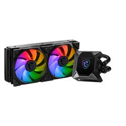 MSI MPG CoreLiquid K240 AIO Liquid CPU Cooler, 2.4" IPS Display 240mm Radiator, Duo 120mm TORX Fan 4.0 PWM Fans w/ ARGB Ligh...