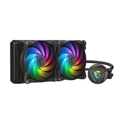 MSI MAG CoreLiquid 240R V2 AIO Liquid CPU Cooler, 240mm Radiator, Dual 120mm PWN Fans, ARGB lighting controled by software*,...