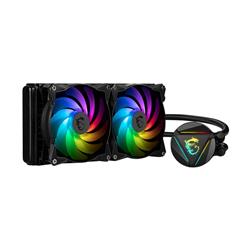 MSI MAG CoreLiquid 240R V2 AIO Liquid CPU Cooler, 240mm Radiator, Dual 120mm PWN Fans, ARGB lighting controled by software*,...