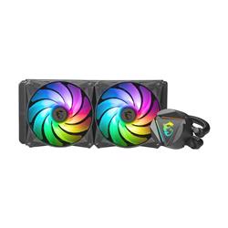 MSI MAG CoreLiquid 240R V2 AIO Liquid CPU Cooler, 240mm Radiator, Dual 120mm PWN Fans, ARGB lighting controled by software*,...