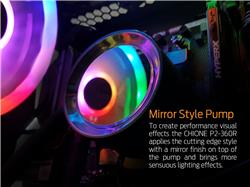 GAMDIAS CHIONE P2-360R, RGB Gaming Cooler, 3 x 120 mm Trio Ring Fan, MB Sync, AEOLUS Box RGB Fan Hub for up to 8 fans & 2 LE...