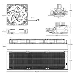 Arctic Liquid Freezer II - 420 : All-in-One CPU Water Cooler with 420mm radiator and 3x P14 PWM fan