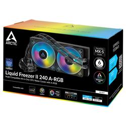 Arctic Liquid Freezer II - 240 A-RGB : All-in-One CPU Water Cooler with 240mm radiator and 2x P12 PWM PST A-RGB fan