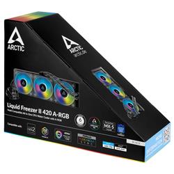 Arctic Liquid Freezer II - 420 A-RGB : All-in-One CPU Water Cooler with 420mm radiator and 3x P14 PWM PST A-RGB fan(Open Box)