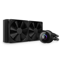 NZXT Kraken 240 - 240mm AIO liquid cooler w/ 1.54in. Display and Radiator Fans (Black)