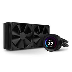 NZXT Kraken 240 Elite - 240mm AIO liquid cooler w/ Display and Radiator Fans (Black)