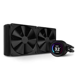 NZXT Kraken 280 Elite - 280mm AIO liquid cooler w/ Display and Radiator Fans (Black)