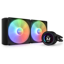 NZXT Kraken 280 Elite RGB - 280mm AIO liquid cooler w/ Display, RGB Controller and RGB Fans (Black)