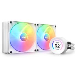 NZXT Kraken 280 Elite RGB - 280mm AIO liquid cooler w/ Display, RGB Controller and RGB Fans (White)