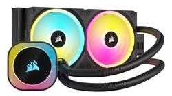 CORSAIR iCUE LINK H100i RGB Liquid CPU Cooler - QX120 RGB Fans - 240mm Radiator - Fits Intel® LGA 1700, AMD® AM5 - iCUE LINK Sy