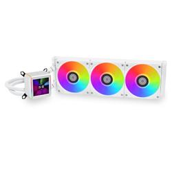 LIAN LI Galahad II LCD 360mm AIO Liquid CPU Cooler - White(Open Box)