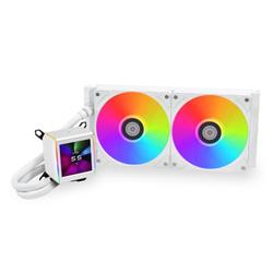 LIAN LI Galahad II LCD 280mm AIO Liquid CPU Cooler - White