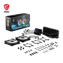 MSI MPG CORELIQUID D240 AIO Liquid CPU Cooler, 240mm Radiator, Dual 120mm PWM Fans, ARGB, Compatible with LGA 1851 Socket