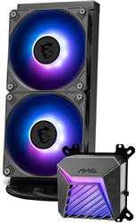 MSI MAG CORELIQUID A15 240, AIO Liquid CPU Cooler, 240mm Radiator, Dual 120mm PWM Fans, ARGB, Compatible with LGA 1851 Socket