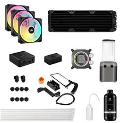 CORSAIR Hydro X Series iCUE LINK XH405i Custom Cooling Kit, Stealth Gray