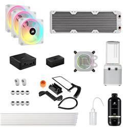 CORSAIR Hydro X Series iCUE LINK XH405i Custom Cooling Kit, White