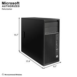 HP Z240 Gaming i7-6700, RX 580, 16GB, 256GB SSD+2TB, WiFi+BT, W10 Pro