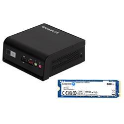 GIGABYTE BRIX Barebones Mini PC Intel N150 + FREE KINGSTON NV3 500G NVMe PCIe 4x4 SSD