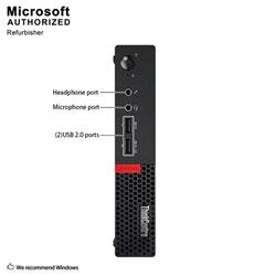 Lenovo M910q Tiny i5-6500T, 8GB DDR4, 256GB SSD, Win 10Pro, Renewed(Open Box)