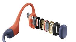 SHOKZ OpenSwim Pro Bone Conduction Bluetooth Headphones, Red