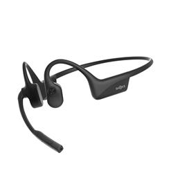 SHOKZ Casque d’écoute stéréo à conduction osseuse OpenComm2 2025, noir